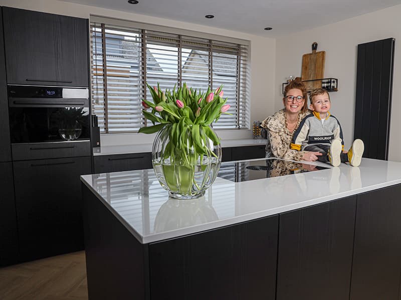 Kookeiland met kookveldafzuiging