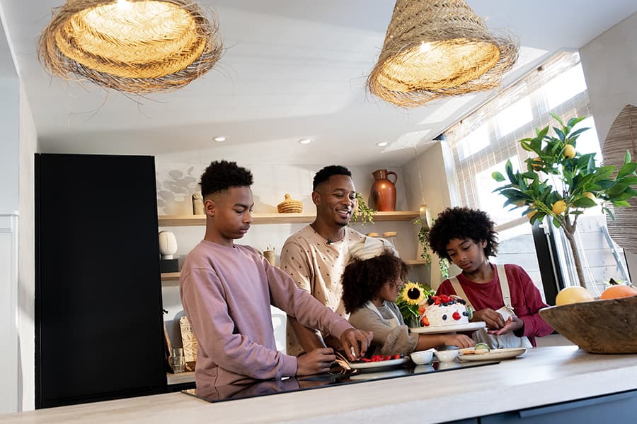 Keuken met een strakke uitstraling