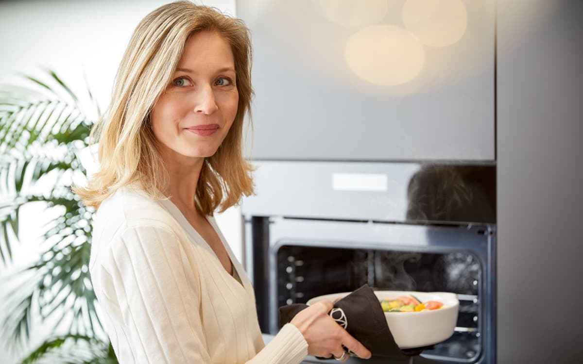 Stoomoven in de keuken