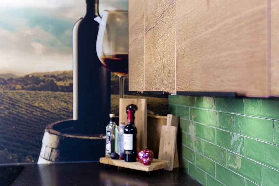 Warme kleuren in de keuken