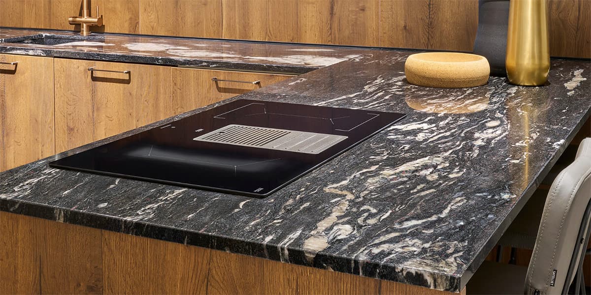 De diepte van een keukenblad