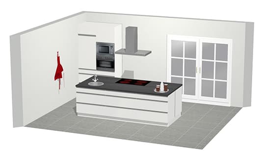 3D keukenblok, groot