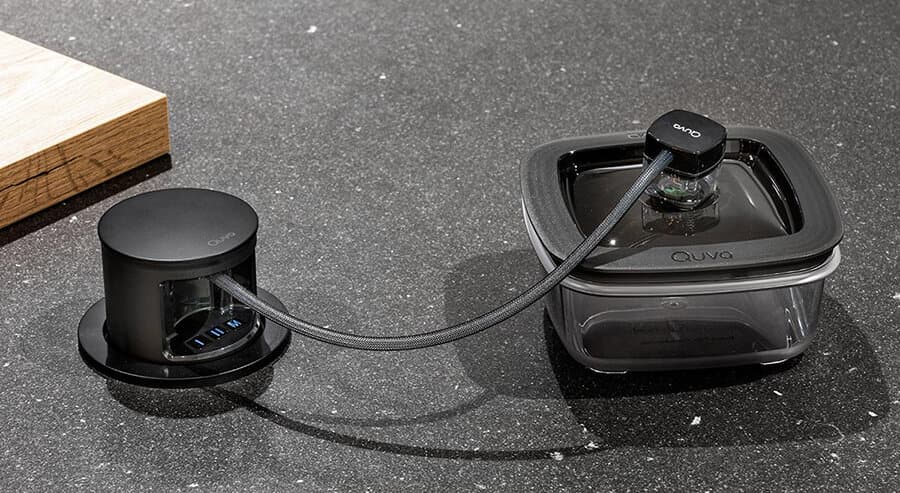 Quva vacumeersysteem in het werkblad